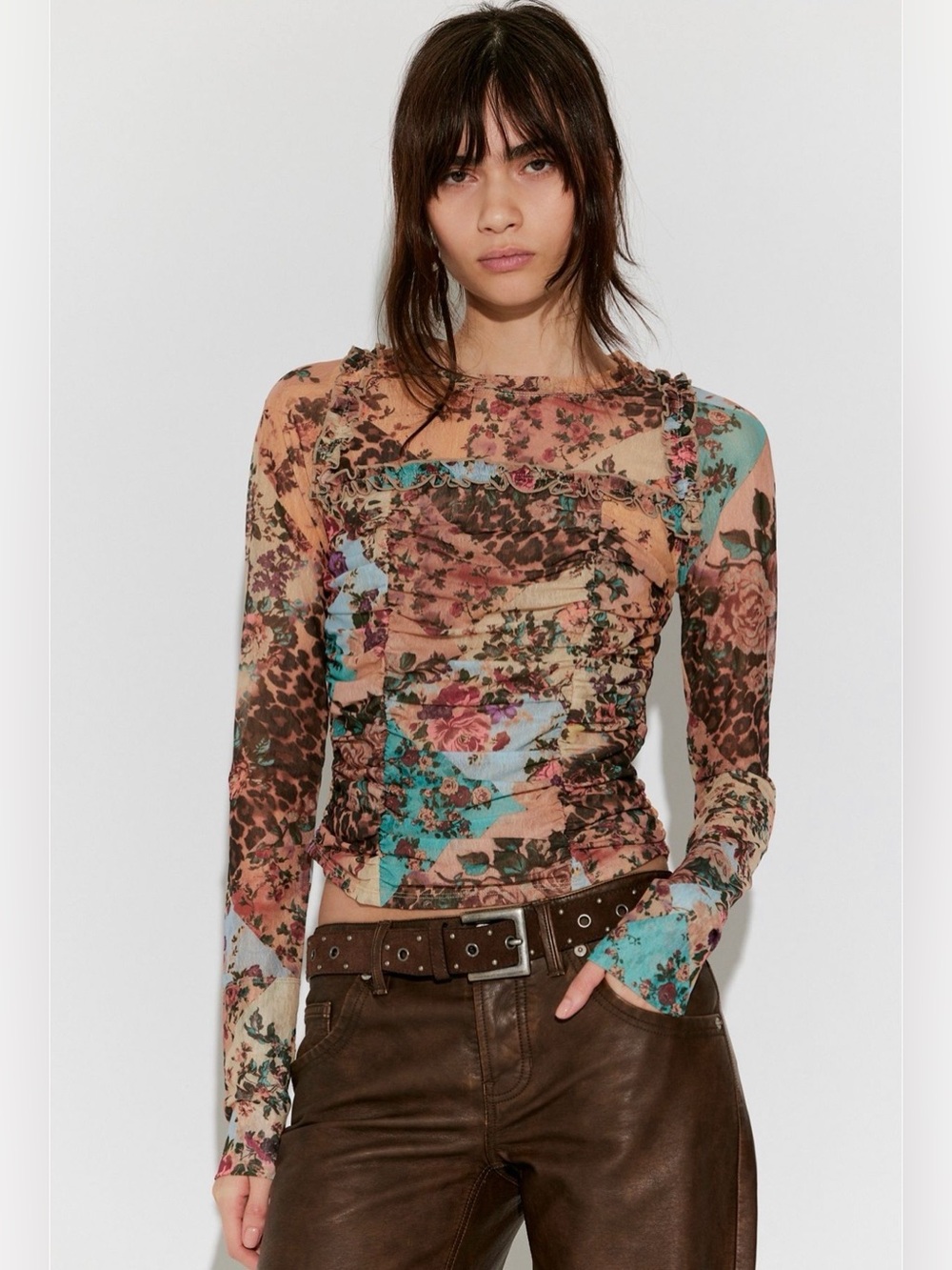 Ariana long sleeve ruched top